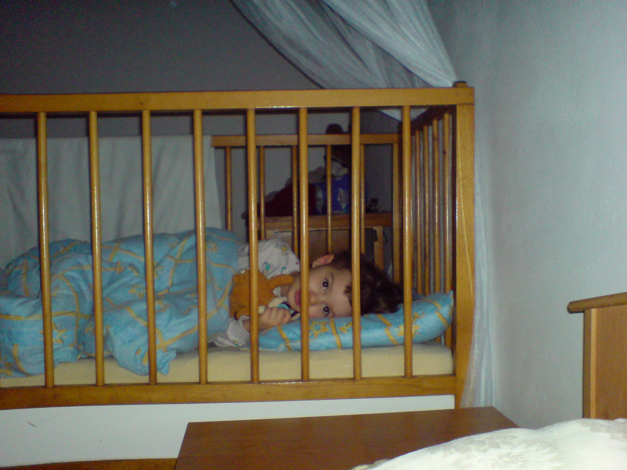 Ještě v postýlce